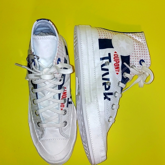Converse Tyvek Limited Edition High Top Sneaker women's size 7 men's size 5 - Picture 5 of 13